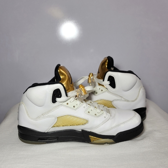 Air Jordan Retro 5 GS Size 7Y Olympic sneakers. - Picture 7 of 9